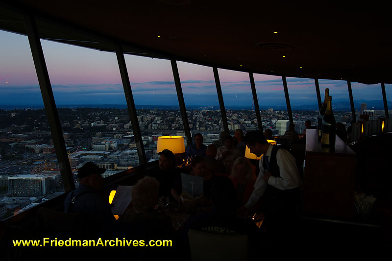 tower,rotating,tourist,attraction,restaurant,dining,view,city,